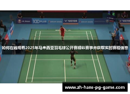 如何在线观看2025年马来西亚羽毛球公开赛精彩赛事并获取实时赛程信息